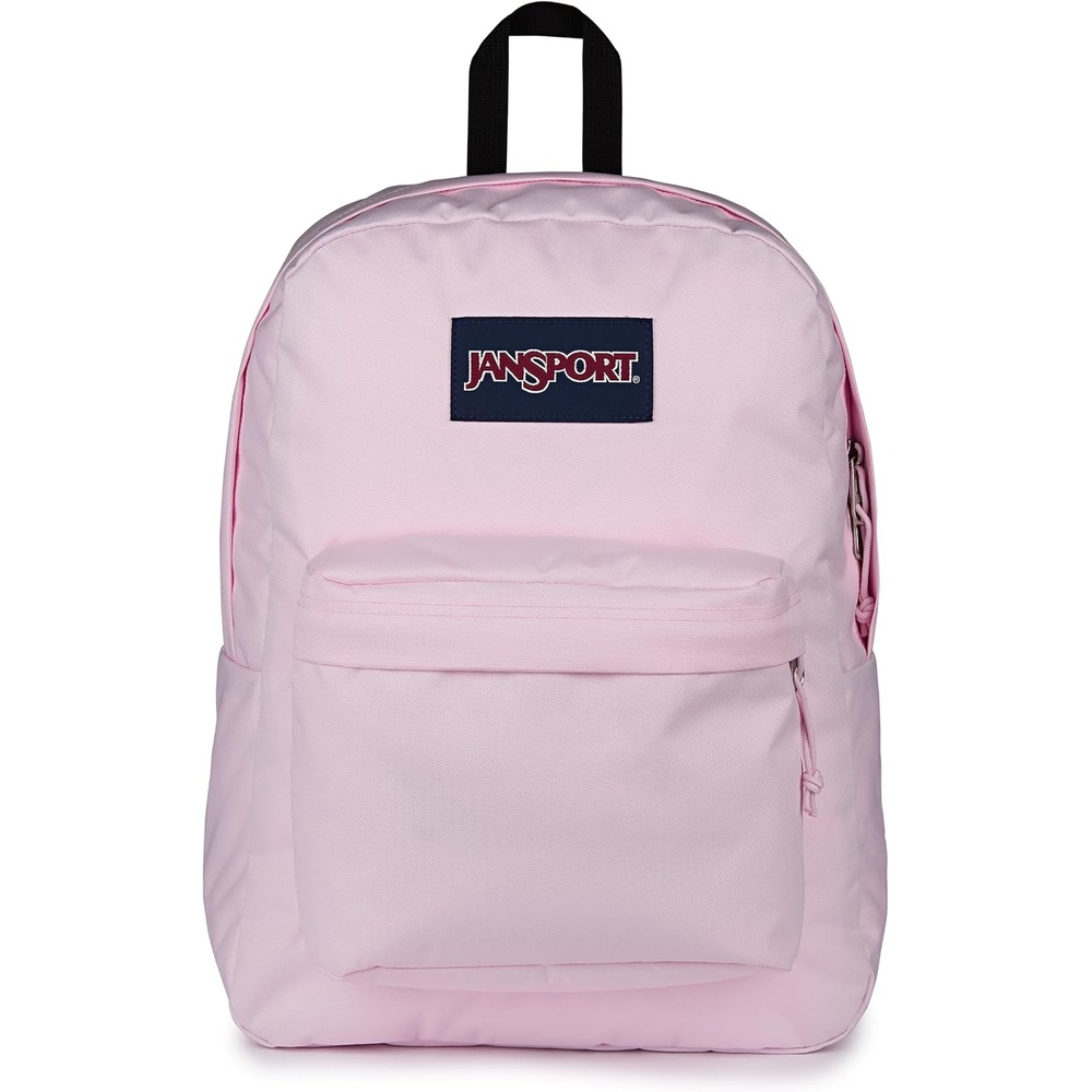 image:imageJanSport SuperBreak One Backpack Navy Durable Lightweight Bag with 1 Main Compartment Front Utility Pocket with Builtin Organizer Premium BackpackPink Ice