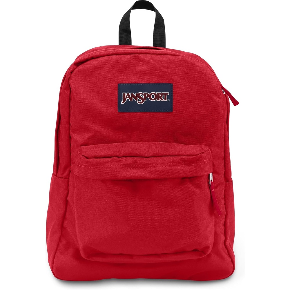 image:imageJanSport SuperBreak One Backpack Navy Durable Lightweight Bag with 1 Main Compartment Front Utility Pocket with Builtin Organizer Premium BackpackRed Tape