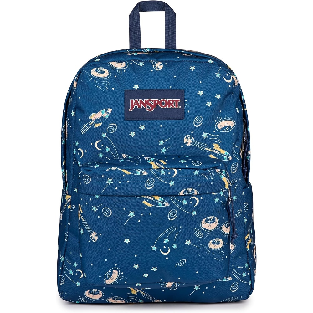 image:imageJanSport SuperBreak One Backpack Navy Durable Lightweight Bag with 1 Main Compartment Front Utility Pocket with Builtin Organizer Premium BackpackVortex Voyage