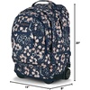 JanSport Driver 8 Rolling Backpack – Wheeled Travel Bag with 15-Inch Laptop Sleeve, One Size, Black(Fields of Paradise)