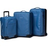 JanSport Good Latitude Checked Spinner Suitcase – 68L Water Resistant Travel Luggage – 26-inch Large Durable Lightweight Rolling Hardside Softside Bag, Smokey Grit(Elemental Blue)