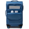 JanSport Good Latitude Checked Spinner Suitcase – 68L Water Resistant Travel Luggage – 26-inch Large Durable Lightweight Rolling Hardside Softside Bag, Smokey Grit(Elemental Blue)