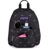 JanSport Half Pint Mini Backpack, 10.2 L – Durable Mini Bag Purse with Adjustable Shoulder Straps, Single Main Compartment, Zippered Stash Pocket, Black(Bad Bows)