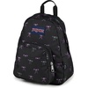 JanSport Half Pint Mini Backpack, 10.2 L – Durable Mini Bag Purse with Adjustable Shoulder Straps, Single Main Compartment, Zippered Stash Pocket, Black(Bad Bows)