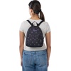 JanSport Half Pint Mini Backpack, 10.2 L – Durable Mini Bag Purse with Adjustable Shoulder Straps, Single Main Compartment, Zippered Stash Pocket, Black(Bad Bows)