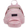 JanSport Half Pint Mini Backpack, 10.2 L – Durable Mini Bag Purse with Adjustable Shoulder Straps, Single Main Compartment, Zippered Stash Pocket, Black(Flutter By Pink Ice)