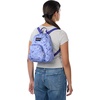JanSport Half Pint Mini Backpack, 10.2 L – Durable Mini Bag Purse with Adjustable Shoulder Straps, Single Main Compartment, Zippered Stash Pocket, Black(Lines & Vines)