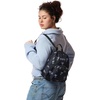 JanSport Half Pint Mini Backpack, 10.2 L – Durable Mini Bag Purse with Adjustable Shoulder Straps, Single Main Compartment, Zippered Stash Pocket, Black(Pastel Petals Black)