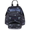JanSport Half Pint Mini Backpack, 10.2 L – Durable Mini Bag Purse with Adjustable Shoulder Straps, Single Main Compartment, Zippered Stash Pocket, Black(Pastel Petals Black)
