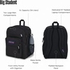 JanSport Laptop Backpack – Computer Bag with 2 Compartments, Ergonomic Shoulder Straps, 15” Laptop Sleeve, Haul Handle – Cyberspace Galaxy(Black)