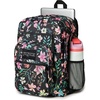 JanSport Laptop Backpack – Computer Bag with 2 Compartments, Ergonomic Shoulder Straps, 15” Laptop Sleeve, Haul Handle – Cyberspace Galaxy(Flora Aura Black)
