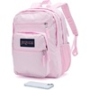 JanSport Laptop Backpack – Computer Bag with 2 Compartments, Ergonomic Shoulder Straps, 15” Laptop Sleeve, Haul Handle – Cyberspace Galaxy(Pink Ice)