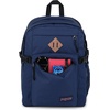 JanSport Main Campus Backpack – Travel or Work backpack w 15-Inch Laptop Sleeve and Dual Water Bottle Pockets, Rows Of Bows Natural/Lemon Ice(Navy)