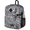 JanSport Main Campus Backpack – Travel or Work backpack w 15-Inch Laptop Sleeve and Dual Water Bottle Pockets, Rows Of Bows Natural/Lemon Ice(Surreal Swirlies)