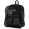 JanSport Mesh Pack – See Through Backpack Ideal for Class, Work, Travel, or Beach Outings, Black(Black)