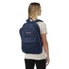 JanSport Mesh Pack – See Through Backpack Ideal for Class, Work, Travel, or Beach Outings, Black(Navy)