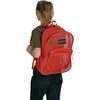 JanSport Mesh Pack – See Through Backpack Ideal for Class, Work, Travel, or Beach Outings, Black(Red)