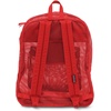 JanSport Mesh Pack – See Through Backpack Ideal for Class, Work, Travel, or Beach Outings, Black(Red Tape)