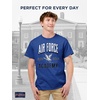 JanSport NCAA Officially Licensed Campus Short Sleeve T Shirt for Men, Soft & Breathable Pre-Shrunk Cotton Crewneck T Shirt(Air Force Falcons)
