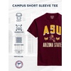 JanSport NCAA Officially Licensed Campus Short Sleeve T Shirt for Men, Soft & Breathable Pre-Shrunk Cotton Crewneck T Shirt(Arizona State Sun Devils)