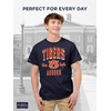 JanSport NCAA Officially Licensed Campus Short Sleeve T Shirt for Men, Soft & Breathable Pre-Shrunk Cotton Crewneck T Shirt(Auburn Tigers)