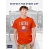 JanSport NCAA Officially Licensed Campus Short Sleeve T Shirt for Men, Soft & Breathable Pre-Shrunk Cotton Crewneck T Shirt(Clemson Tigers)