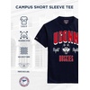 JanSport NCAA Officially Licensed Campus Short Sleeve T Shirt for Men, Soft & Breathable Pre-Shrunk Cotton Crewneck T Shirt(Connecticut Huskies)