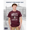 JanSport NCAA Officially Licensed Campus Short Sleeve T Shirt for Men, Soft & Breathable Pre-Shrunk Cotton Crewneck T Shirt(Florida State Seminoles)