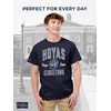 JanSport NCAA Officially Licensed Campus Short Sleeve T Shirt for Men, Soft & Breathable Pre-Shrunk Cotton Crewneck T Shirt(Georgetown Hoyas)
