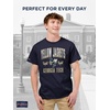 JanSport NCAA Officially Licensed Campus Short Sleeve T Shirt for Men, Soft & Breathable Pre-Shrunk Cotton Crewneck T Shirt(Georgia Tech Yellow Jackets)