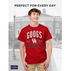 JanSport NCAA Officially Licensed Campus Short Sleeve T Shirt for Men, Soft & Breathable Pre-Shrunk Cotton Crewneck T Shirt(Houston Cougars)