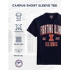 JanSport NCAA Officially Licensed Campus Short Sleeve T Shirt for Men, Soft & Breathable Pre-Shrunk Cotton Crewneck T Shirt(Illinois Illini)