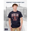 JanSport NCAA Officially Licensed Campus Short Sleeve T Shirt for Men, Soft & Breathable Pre-Shrunk Cotton Crewneck T Shirt(Illinois Illini)
