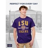 JanSport NCAA Officially Licensed Campus Short Sleeve T Shirt for Men, Soft & Breathable Pre-Shrunk Cotton Crewneck T Shirt(LSU Tigers)