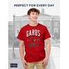 JanSport NCAA Officially Licensed Campus Short Sleeve T Shirt for Men, Soft & Breathable Pre-Shrunk Cotton Crewneck T Shirt(Louisville Cardinals)