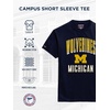 JanSport NCAA Officially Licensed Campus Short Sleeve T Shirt for Men, Soft & Breathable Pre-Shrunk Cotton Crewneck T Shirt(Michigan Wolverines)