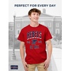 JanSport NCAA Officially Licensed Campus Short Sleeve T Shirt for Men, Soft & Breathable Pre-Shrunk Cotton Crewneck T Shirt(Mississippi Old Miss Rebels)