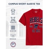 JanSport NCAA Officially Licensed Campus Short Sleeve T Shirt for Men, Soft & Breathable Pre-Shrunk Cotton Crewneck T Shirt(Mississippi Old Miss Rebels)