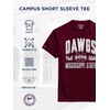 JanSport NCAA Officially Licensed Campus Short Sleeve T Shirt for Men, Soft & Breathable Pre-Shrunk Cotton Crewneck T Shirt(Mississippi State Bulldogs)
