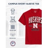 JanSport NCAA Officially Licensed Campus Short Sleeve T Shirt for Men, Soft & Breathable Pre-Shrunk Cotton Crewneck T Shirt(Nebraska Cornhuskers)