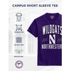 JanSport NCAA Officially Licensed Campus Short Sleeve T Shirt for Men, Soft & Breathable Pre-Shrunk Cotton Crewneck T Shirt(Northwestern Wildcats)