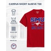 JanSport NCAA Officially Licensed Campus Short Sleeve T Shirt for Men, Soft & Breathable Pre-Shrunk Cotton Crewneck T Shirt(SMU Mustangs)