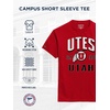 JanSport NCAA Officially Licensed Campus Short Sleeve T Shirt for Men, Soft & Breathable Pre-Shrunk Cotton Crewneck T Shirt(Utah Utes)