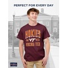 JanSport NCAA Officially Licensed Campus Short Sleeve T Shirt for Men, Soft & Breathable Pre-Shrunk Cotton Crewneck T Shirt(Virginia Tech Hokies)