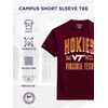 JanSport NCAA Officially Licensed Campus Short Sleeve T Shirt for Men, Soft & Breathable Pre-Shrunk Cotton Crewneck T Shirt(Virginia Tech Hokies)