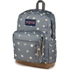 JanSport Right Pack Backpack – Durable Daypack with Padded 15″ Laptop Sleeve, Spacious Main Compartment & Integrated Water Bottle Pocket – Rustic Roses Moon Flower/Blu/Pnk/Grn(Shell Yes​ Grey)