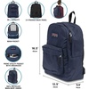 JanSport SuperBreak One Backpack Navy – Durable, Lightweight Bag with 1 Main Compartment, Front Utility Pocket with Built-in Organizer – Premium Backpack(70s Space Dye Fresh Mint)