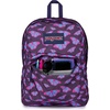 JanSport SuperBreak One Backpack Navy – Durable, Lightweight Bag with 1 Main Compartment, Front Utility Pocket with Built-in Organizer – Premium Backpack(Flutter By Purple)