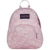 JanSport Half Pint Mini Backpack, 10.2 L – Durable Mini Bag Purse with Adjustable Shoulder Straps, Single Main Compartment, Zippered Stash Pocket, Black(Flutter By Pink Ice)