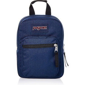 JanSport Big Break Insulated Lunch Bag – Small Soft-Sided Cooler Ideal for Class, Work, or Meal Prep, Black(Navy)